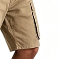 thumbnail image 5 of Thousandth Cargo Shorts for Men Summer Elastic Waist Drawstring Streetwear Shorts Zipper Pocket Casual Shorts Outdoor Hiking Shorts Fashionable Durable Shorts, 5 of 8