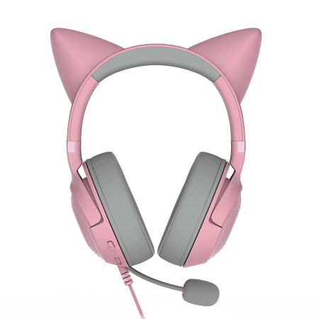 Razer - Kraken Kitty V2 Wired Gaming Headset with Chroma RGB Lighting - Quartz