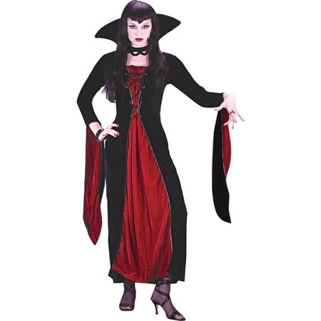 Morris Costumes Womens Velour Vampress Adult Halloween Costume, Style,