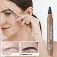 thumbnail image 4 of weibbin Four Sided Beard Brush Eyebrow Pencil Waterproof Sweat Proof Quick Drying 3ml for Grooming, 4 of 6