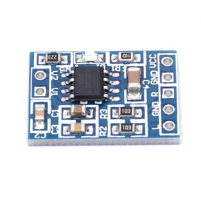 HXJ8002 Módulo de placa de amplificador de potencia de audio BTL 3W Amplificador de audio de un solo canal