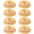 thumbnail image 1 of Tapas de tarro de bambú reutilizables, tapas de tarro de bambú de 70mm con orificio para pajita, compatibles con tarro de boca ancha, 1 of 5