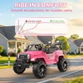thumbnail image 5 of East doll 12V Ride on Toys for Toddlers, Electric Car for Kids, Kids Car with Remote Control, Bluetooth, Music, 3 Speeds for Kids Gifts, Pink, 5 of 8