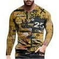 thumbnail image 6 of guisaled Mens Shirts Casual Stylish Tie Dye Long Sleeve Crewneck Tops Loose Fit Soft Cozy Lightweight Basic Cotton Linen Shirt Valentines Day s, 6 of 6
