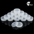 thumbnail image 5 of 20Pack PP Round Cylinder Containers Clear Storage Organizer Box 2x0.7 inch with Screw Lids for Eye Shadow Powder Beads Jewelry and Small Items Clear, 5 of 8
