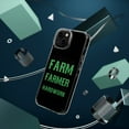 thumbnail image 4 of DistinctInk Clear Hybrid Case for Apple iPhone 15 Pro (6.1" Screen) - Hard Work & Character Make the Farmer - Tempered Glass Back, 4 of 9