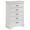 White, variant on Louis Philippe 5-drawer Bedroom Chest Cappuccino