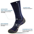 thumbnail image 3 of FreeYoka Men's Cotton Crew Work Socks, 4 Pairs Cushioned Boot Moisture Athletic Socks for Hiking Sports Running, 3 of 8