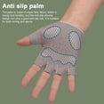 thumbnail image 3 of Ettsollp 1 Pair Half Finger Workout Gloves with Fastener Tape Soft High Elastic Shock-Absorbing Anti-Slip Breathable Riding Cycling Gloves, 3 of 8