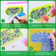 thumbnail image 4 of Kit de pintura de diamantes 5D para niños, marco de madera de 7,1 x 7,1 pulgadas, artes y manualidades de diamantes para niños de 6 a 8 a 10 a 12 años, bricolaje, arte de gemas, regalo de ar, 4 of 5