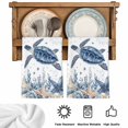 thumbnail image 5 of Blue Turtle Coastal Kitchen Towels Set of 1, Beach Starfish Nautical Coral Shell Absorbent Dish Towels for Kitchen, Microfiber Hand Towel, Quick Drying Tea Towel for Cleaning Decorative Dishcloths, 5 of 7