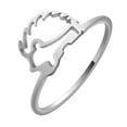 thumbnail image 5 of Sloth Ring Stainless Steel Jewelry Handmade Women Gift, 5 of 5