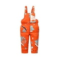 thumbnail image 4 of NAISIBABY Boys Girls Snowsuit, Kids Prints Waterproof Ski Jumpsuit Outdoor Thicken Warm Snow Clothes Set Orange 1-2T, 4 of 4