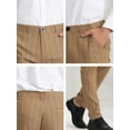 thumbnail image 6 of Lars Amadeus Men's Striped Slim Fit Contrast Color Drawstring Dress Pants, 6 of 6