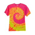 thumbnail image 2 of Tie Dyes Men's Tie Dyed Performance Short Sleeve T-Shirt H1000 Swirl-Fluorescent-XL, 2 of 3