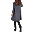 thumbnail image 3 of Otoño Invierno vestido de las mujeres del tamaño extra grande de manga larga bolsillos Solid cu CACAGOO Vestido de manga larga para mujer, 3 of 7