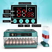 Automatic Egg Incubator,Egg Digital Poultry Hatcher Machine ith Automatic Egg Turning, Temperature & Humidity Control, Efficient LED Lighting for Chicken Geese Ducks Pigeons Quails