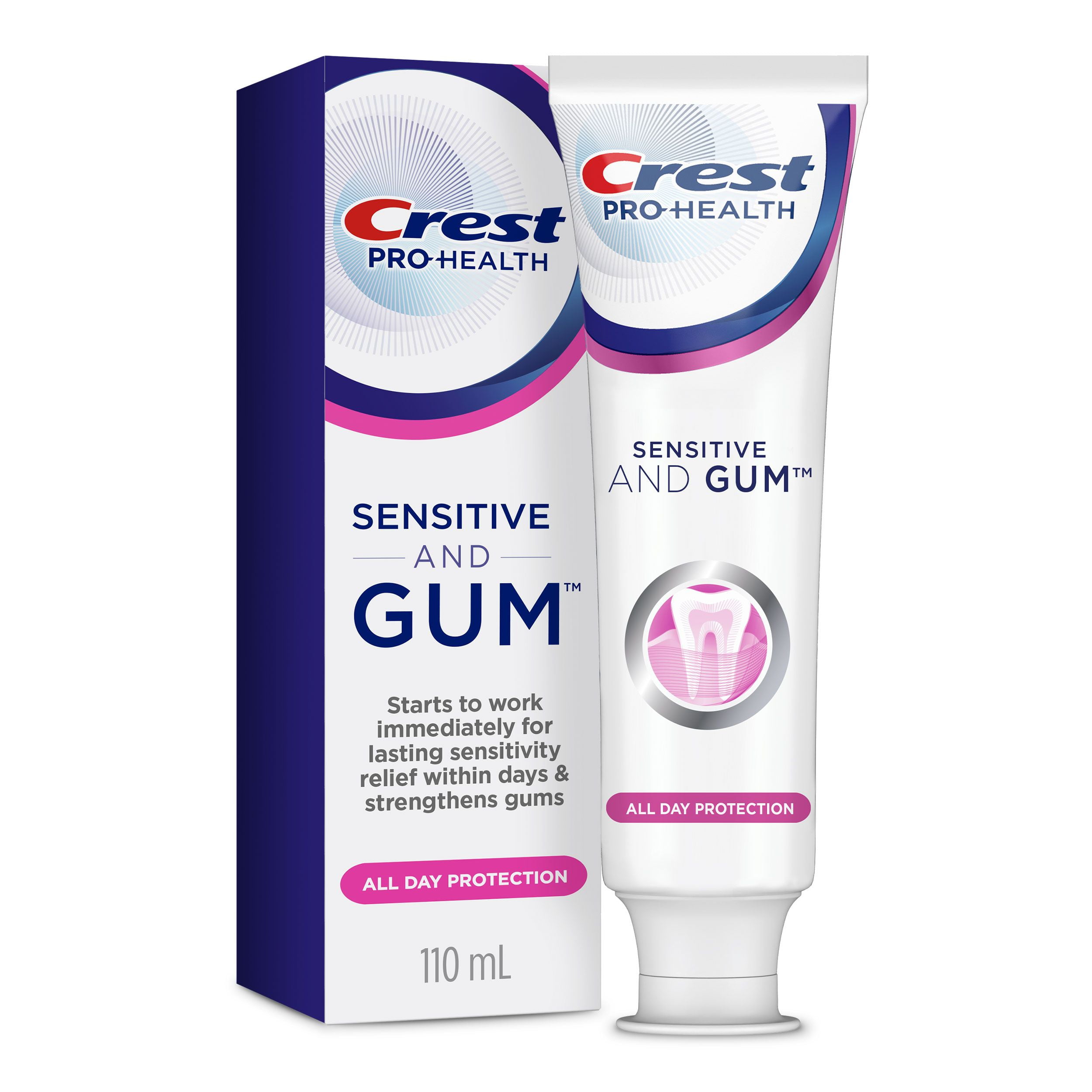 Crest Gum and Sensitivity, Sensitive Toothpaste All Day Protection, 110 mL