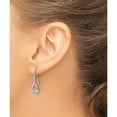 thumbnail image 3 of Sterling Silver Rh Plated White Ice W/ Citrine Shepherd Hook Earrings (Width 9) (Length 26) - Jbsp, 3 of 5