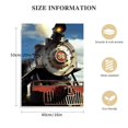 thumbnail image 2 of Wuche Train with Gray Smoke Steam Trains in Progress Wall Art Painting The Picture Print On Canvas Car Pictures for Home Decor Decoration Gift, 2 of 5
