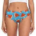 thumbnail image 1 of Fotbe Cartoon Watermelon Calzones Estampados para Mujer – Ropa Interior de Algodón, Cómoda, Suave y Elástica-X-Small, 1 of 6