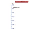 thumbnail image 2 of Unique Bargains Growth Chart 200cm Metric Height Chart Ruler Wall Decor with Marker Pen, Blue Purple, 2 of 6
