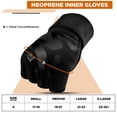 thumbnail image 2 of RDX, Hand Wraps Inner Gloves, Fist Protector Wrist Support, Black, XL, 2 of 9