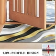 thumbnail image 3 of Gray and Gold Marble Ink Waves Pattern Door Rugs,Washable Non Slip Door Mats Indoor,Decorative Door Mats,Entry Mat Indoor for Entrance,Bedroom,Kitchen,Bathroom,17"x30", 3 of 6