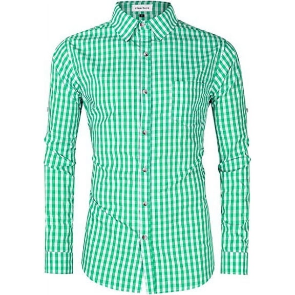 Men's German Bavarian Oktoberfest Stylish Long Sleeve Slim Fit Classical Shirt
