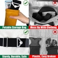 thumbnail image 2 of NOGIS 2-in-1 Luggage Straps for Carry On, Elastic Add a Bag Bands, Hand-Free Luggage Bungee, Adjustable and Portable Belt with Alloy Buckles for Second Bag, Tote, 2 of 7