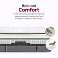 thumbnail image 3 of Pemberly Row Matelas Hybride à Ressorts Ensachés à Plateau-Coussin de 14 Pouces Gris, 3 of 10