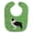 Black, variant on Black Border Collie Shamrocks Baby Bib