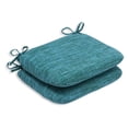 thumbnail image 1 of Pillow Perfect Remi Extérieur/intérieur Bleu Lagon Coussins d'Assise d'Angle Rond, 18.5" x 15.5", Pack de 2, 1 of 1