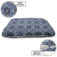 thumbnail image 3 of Moroccan Pet Bed, Eastern Persian Gypsy Jacquard Style Culture Folk Tracery Geometric Image, Chew Resistant Pad for Dogs and Cats Cushion with Removable Cover, 24" x 39", Royal Blue, by Ambesonne, 3 of 4