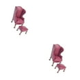 thumbnail image 4 of relayinert Réaliste Échelle 1:12 Fauteuil Élégant Canapé Mobilier Rouge Canapé Simple 2 Pcs, 4 of 6