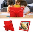 thumbnail image 6 of Allytechgroup iPad 9th 8th 7th Gen Case 10.2", Butterfly Design Kids Friendly Shockproof Kickstand EVA Shoulder Strap Bumper Lightweight Case for Apple iPad 10.2" 202021/2020/2019, Red, 6 of 8