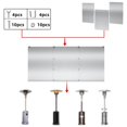thumbnail image 3 of Calentador de patio, reflector Shield MP mypole, mejorado, 15 cm, 3 paneles, 3 of 6