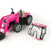 1 / 16 Big Farm Case IH Magnum PINK Tractor with Loader and Lights & Sounds، 47430
