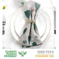 thumbnail image 3 of Servilletas de tela Urban Villa con estampado de árboles verdes, 100% algodón, 12 unidades, 3 of 9