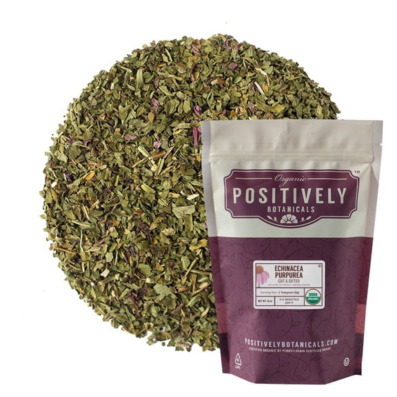Positively Botanicals Organic Echinacea - Loose Leaf Botanical, 1 lb bag