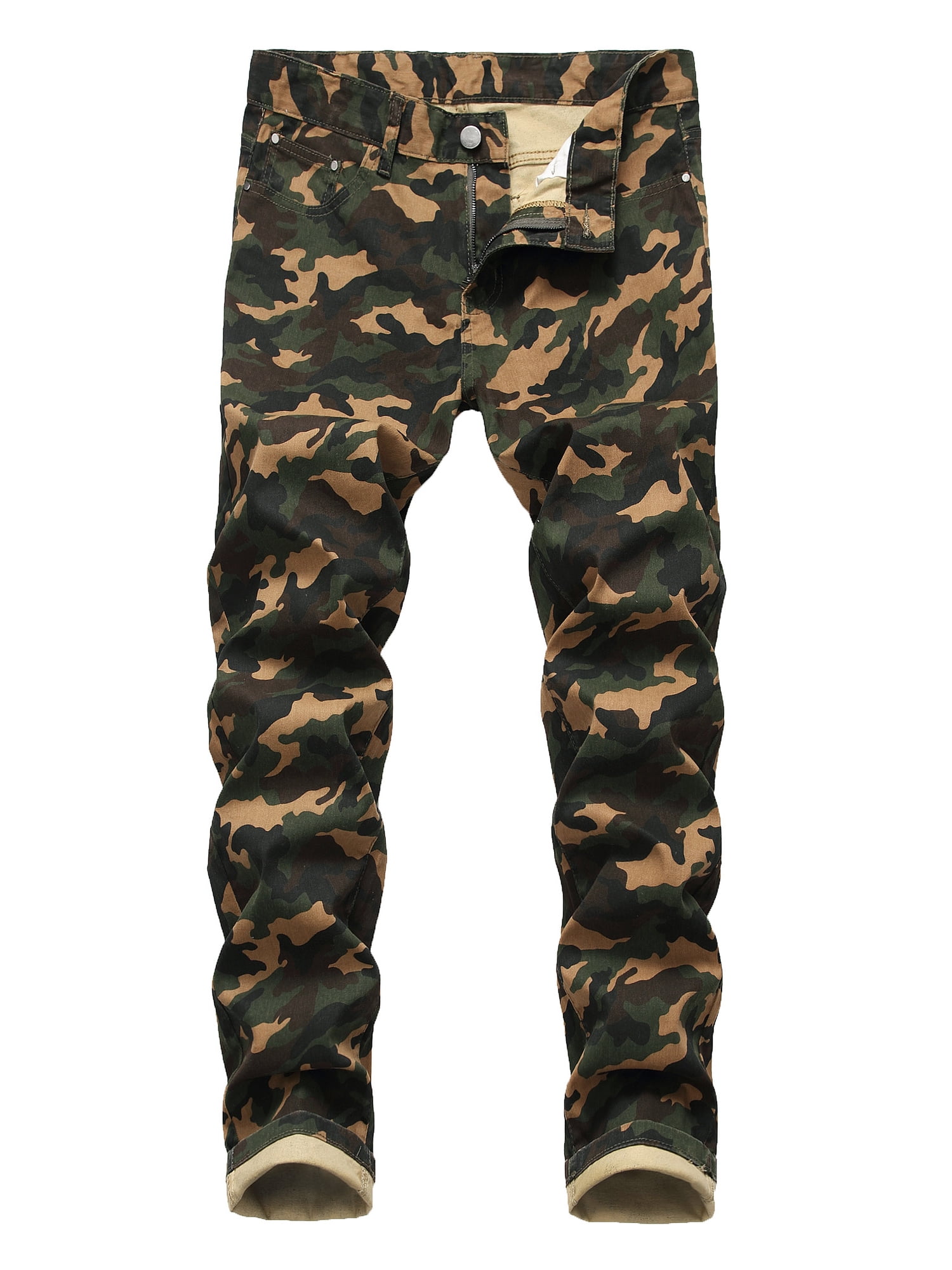 mens slim fit camo pants