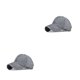 thumbnail image 3 of Qarigey Gorra de béisbol para mujer, gorra deportiva con cola de caballo, primavera otoño, poliéster, transpirable, informal, accesorio Gris 2piezas, 3 of 6
