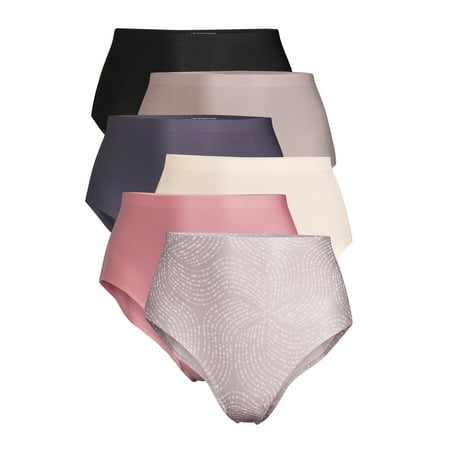 Yummie by Heather Thomson Women's Seamless Bonded Brief Panties, 6 Pack