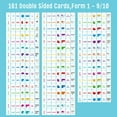 Fraction Flip Chart, 161 Double Sided Cards Freestanding Flip Chat with ...