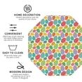 thumbnail image 4 of Lsque colorful easter eggs Pattern 4" Drink Coasters Set of 6, Leather Absorbent Coasters, Table Coaster Set Decorative Coffee Cup Coasters Housewarming Gift,Octagon, 4 of 7