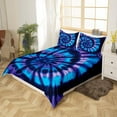 Purple Tie Dye Bedding Set Blue Tie Dye Bedding Duvet Cover Spiral Tie