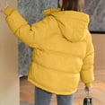 thumbnail image 4 of KIHOUT Womens Hooded Quilted Puffer Jacket Short Padded Warm Winter Overcomes Large Collar Bread Coat Outerwear, 4 of 4