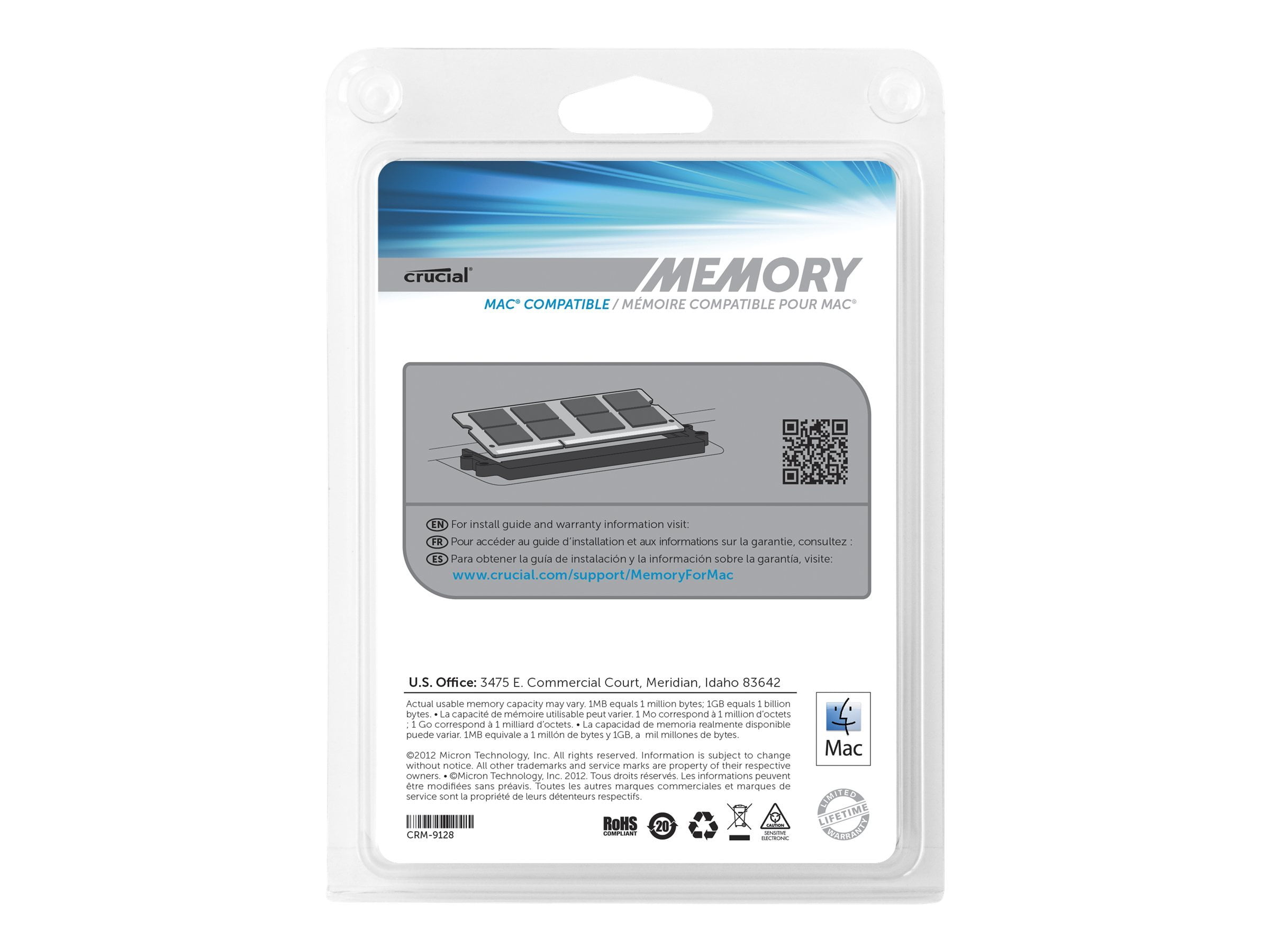  Crucial 8GB Kit (4GBx2) DDR3/DDR3L 1600 MT/s (PC3-12800) SODIMM  204-Pin Memory For Mac - CT2K4G3S160BM : Everything Else