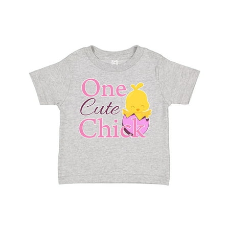 

Inktastic One Cute Chick Gift Toddler Toddler Girl T-Shirt