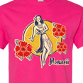 thumbnail image 4 of Inktastic Retro Hula Girl T-Shirt, 4 of 5
